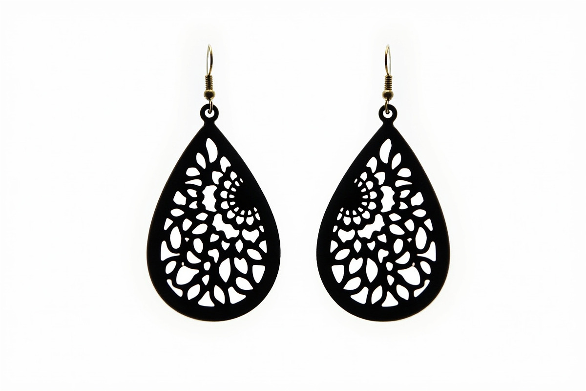 Leaf Earring Silhouette Bundle, an Object Graphic by jahid234 (Photo 12 of 13)