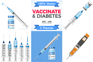 Vaccination Concepts with Syringe, a Healthcare Illustration by TAlex