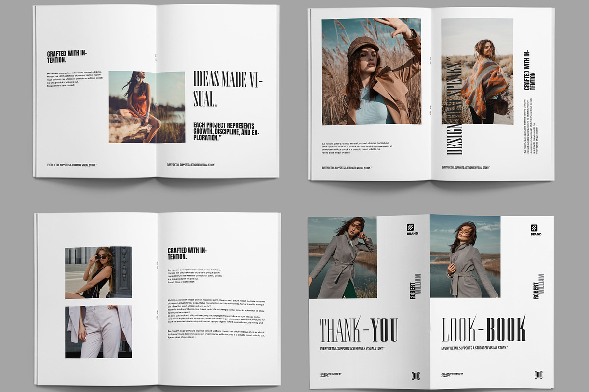 Clean Fashion Lookbook Layout, a Magazine Template by ContestDesign (Photo 3 of 3)