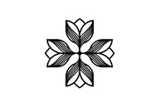 Roses Flower Emblem Line Art Logo, a Branding & Logo Template by Buqancreative (Thumbnail 4 of 4)