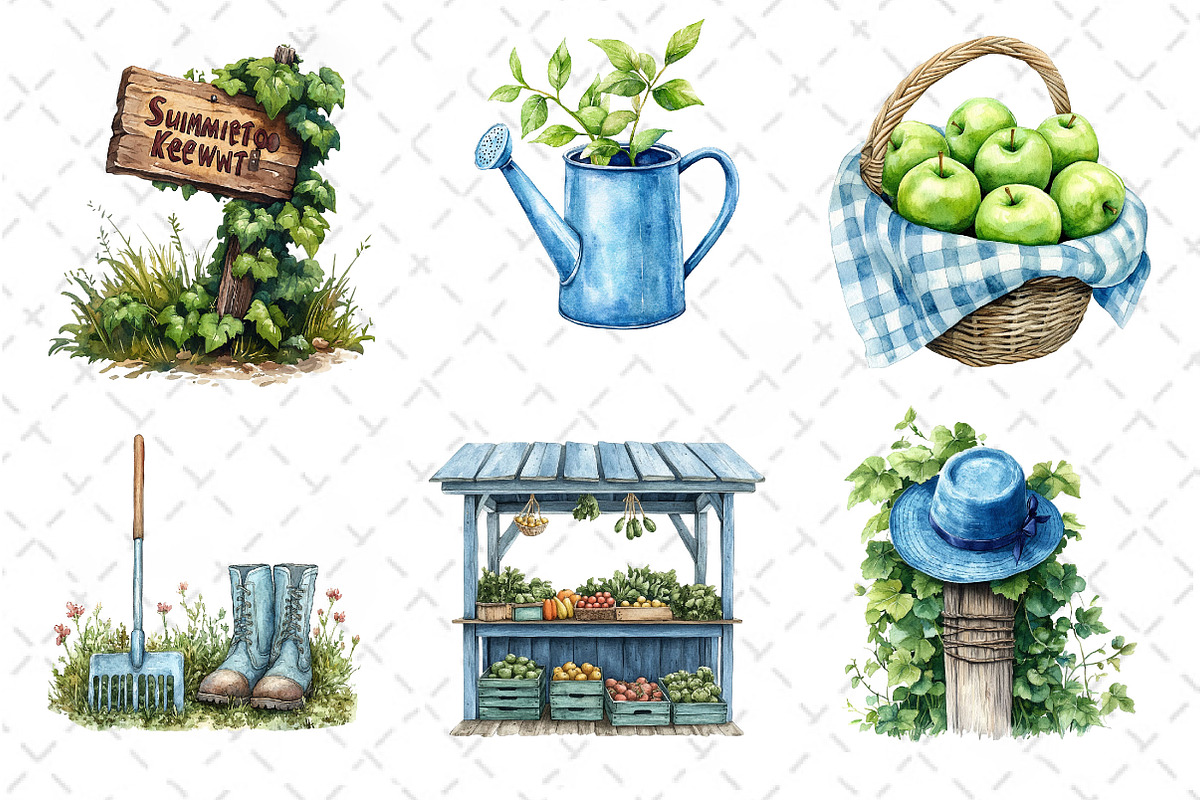 Summer Farming Time Clipart, an Illustration by Dream Creation (Photo 5 of 6)