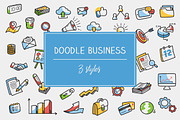 Doodle Business Icon and Clipart, an Object Graphic by Ladle&co. (Thumbnail 1 of 3)