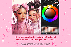 Procreate Hair Female Braids Brushes