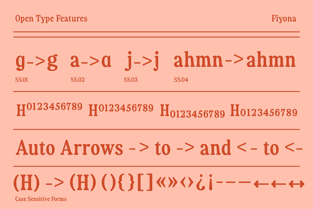 Fiyona Retro Variable Font, a Serif Font by That That Creative (Photo 23 of 24)