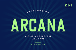 Arcana a Display Typeface Font