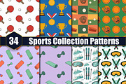 34 Sports Collection Patterns, a Pattern Graphic by protabsorkar11 (Thumbnail 1 of 4)