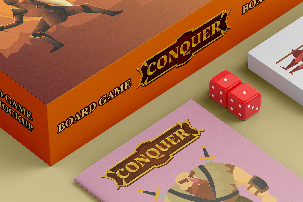 Board Game Box Mockup - 5 views, a Packaging Mockup by Illusiongraphic (Photo 15 of 19)
