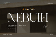 Nebuih Elegant Serif Font Typeface