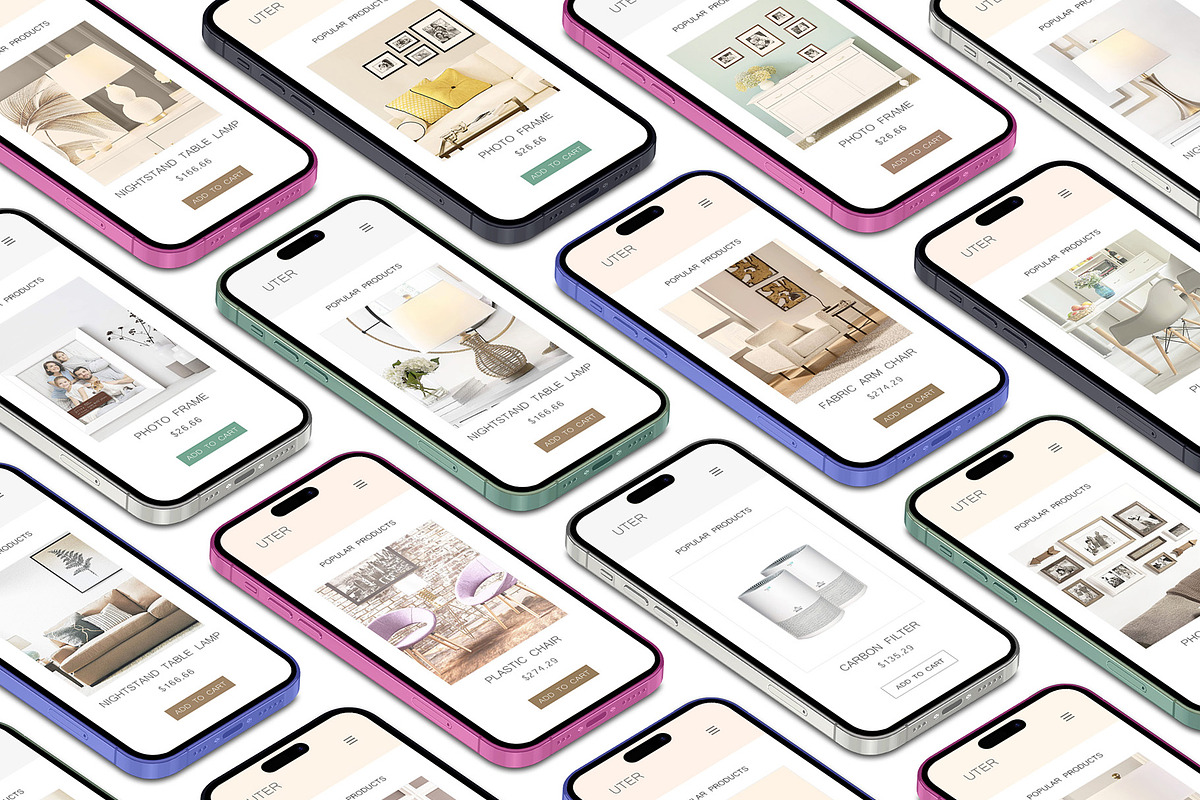 ALL 3D iPHONE MOCK-UP BUNDLE VOL-1, an iPhone Mockup by Graphicsworld125 (Photo 12 of 62)