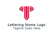 20 Logo Lettering T Template Bundle, a Branding & Logo Template by Acongraphic (Thumbnail 16 of 21)