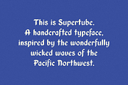 Supertube + Aqua, a Blackletter Font by Bruised Goods (Thumbnail 1 of 9)