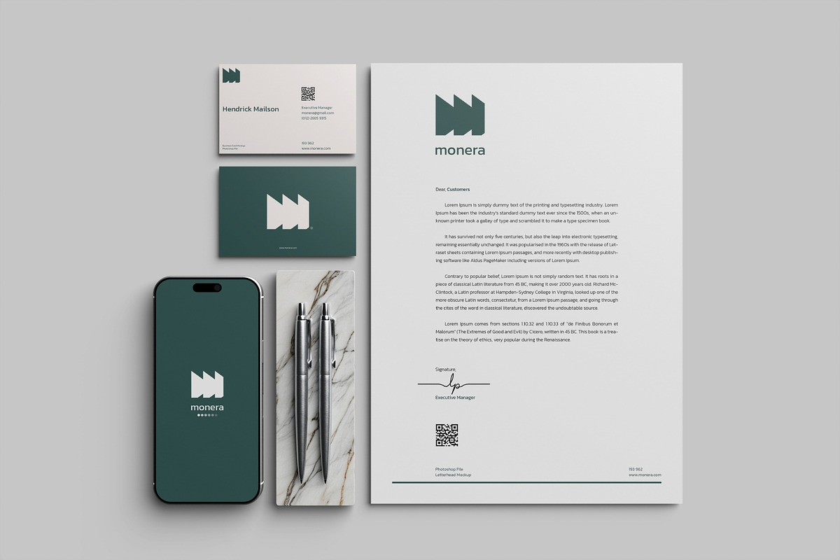 Realistic Stationery Mockup PSD, a Books & Magazine Mockup by MA-KING_ART (Photo 2 of 5)