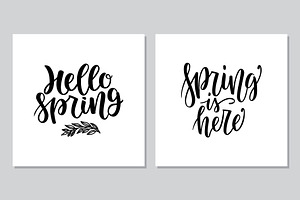 Easter Lettering And Pattern Set