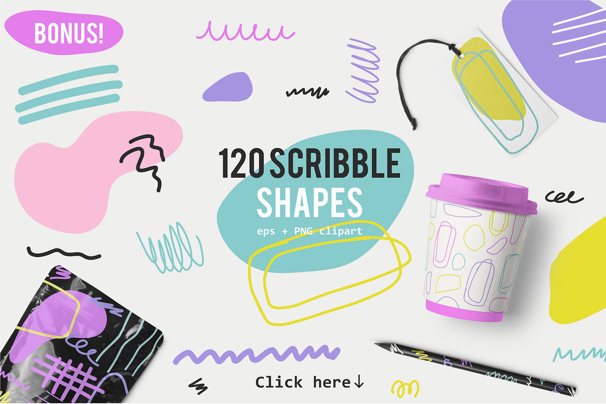 Scribble Abstract Patterns, a Pattern Graphic by Bosotochka♥Art (Photo 6 of 10)