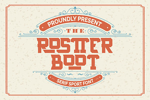 Rostter Boot | Serif Sport Font, a Script Font by Vunira