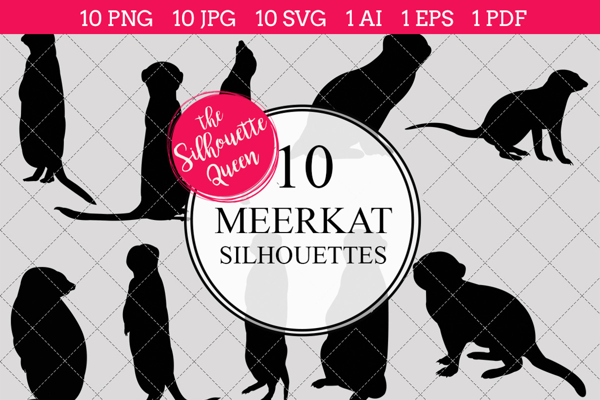 Meerkat Silhouette Vector Graphics, an Object Graphic by The Silhouette ...