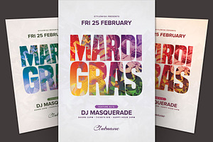 Mardi Gras Flyer, a Flyer Template by styleWish