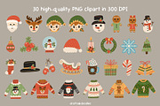 Cozy Christmas Clipart and Patterns, a Seasonal Illustration by Drafts n Doodles (Thumbnail 2 of 12)