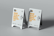 Sidewalk sign Mockup, a Product Mockup by xavier_studio (Thumbnail 2 of 6)
