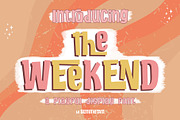 The Weekend Display Font, a Font by SemutHitam Creative (Thumbnail 1 of 15)