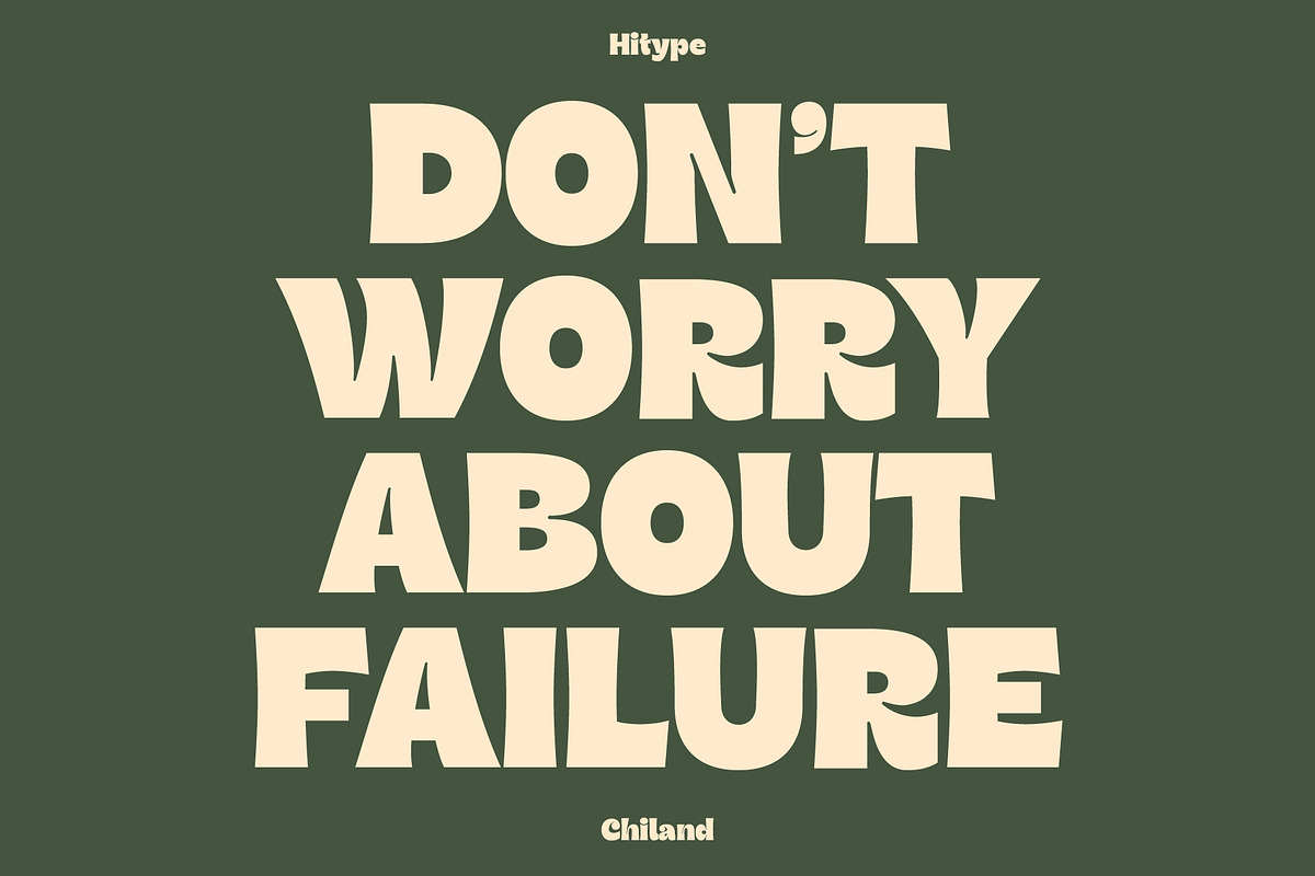 Chiland Display Typeface - Hitype, a Sans Serif Font by Hitype (Photo 8 of 11)