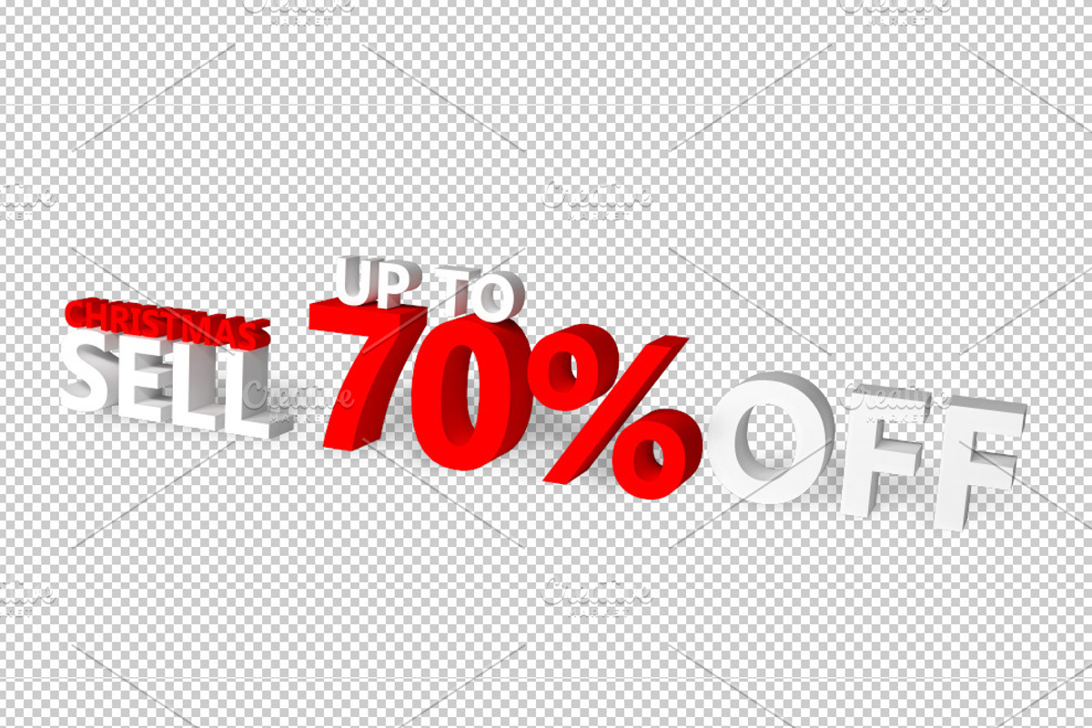 Christmas Sell  3D Render, a Graphic by Responsive Business Theme (Photo 1 of 4)