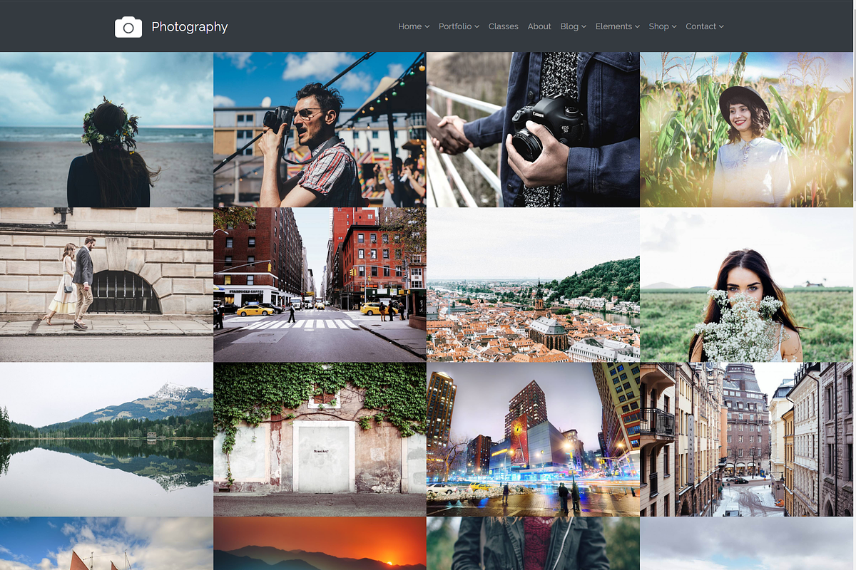 Photography Gallery WordPress Theme, a WordPress Template by Visualmodo (Photo 14 of 21)