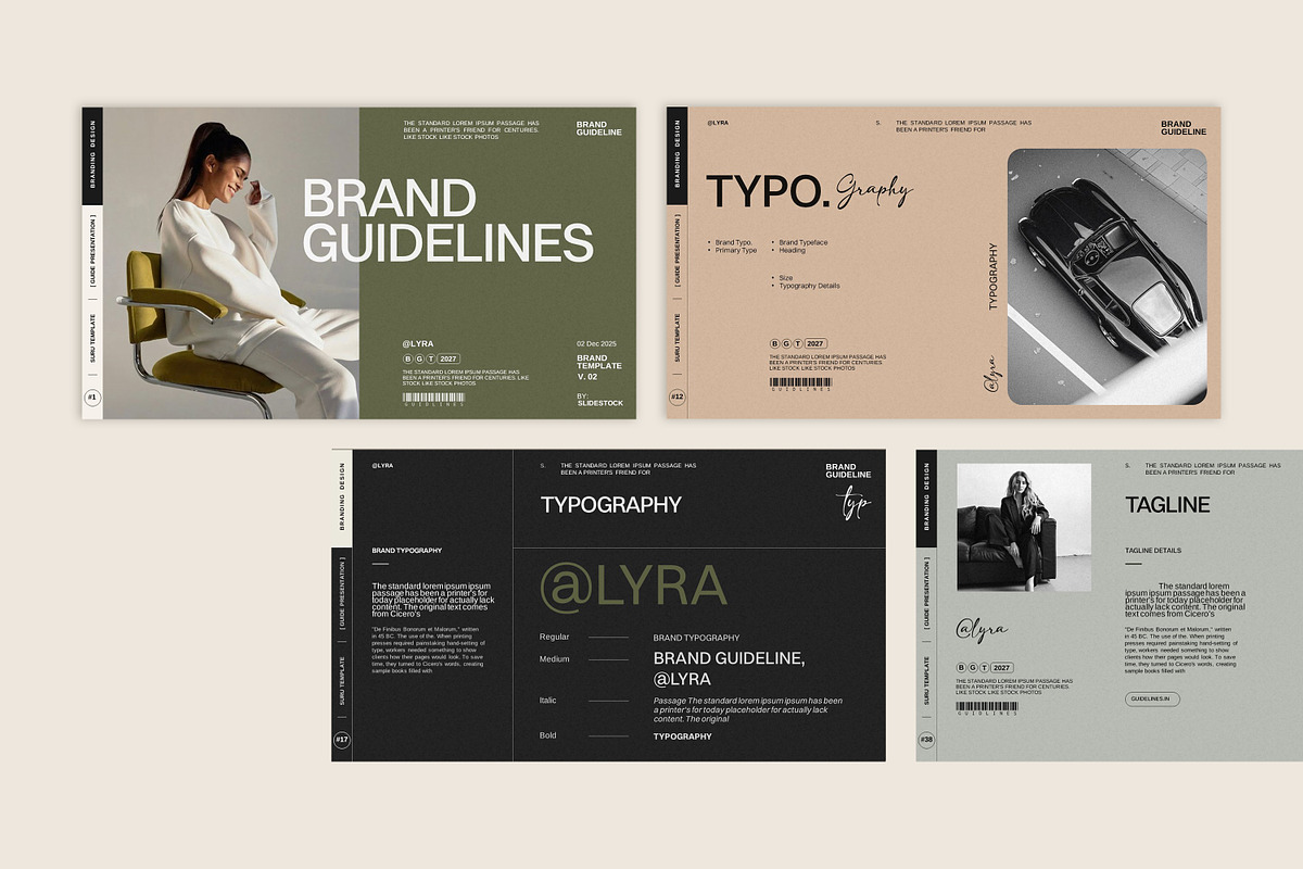 Lyra | Brand Guidelines, a Presentation Template by slidestock55 (Photo 2 of 17)