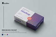 Pill Box Medicine Packaging Mockup, a Packaging Mockup by Xtrahive (Thumbnail 1 of 2)
