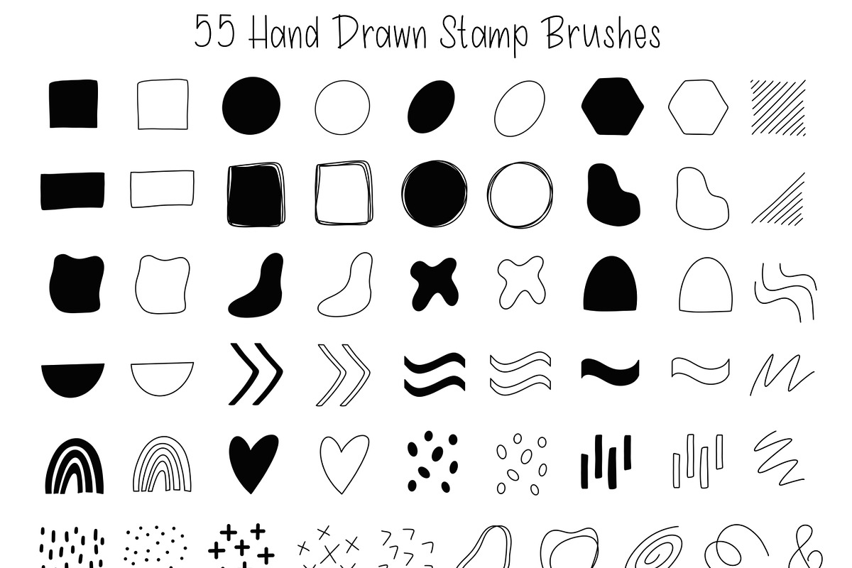 DOODLE BUNDLE - Procreate Stamps, a Brush Add-On by Michelle Kirsch Creative (Photo 9 of 32)