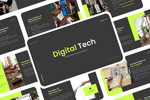 Digital Tech Creative PowerPoint, a Presentation Template by Hammad Arif