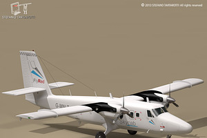 DHC6 Twin Otter, a Cars & Vehicle 3D Model by Tartino 3D models