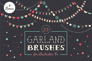 Holiday Garland Brushes Set