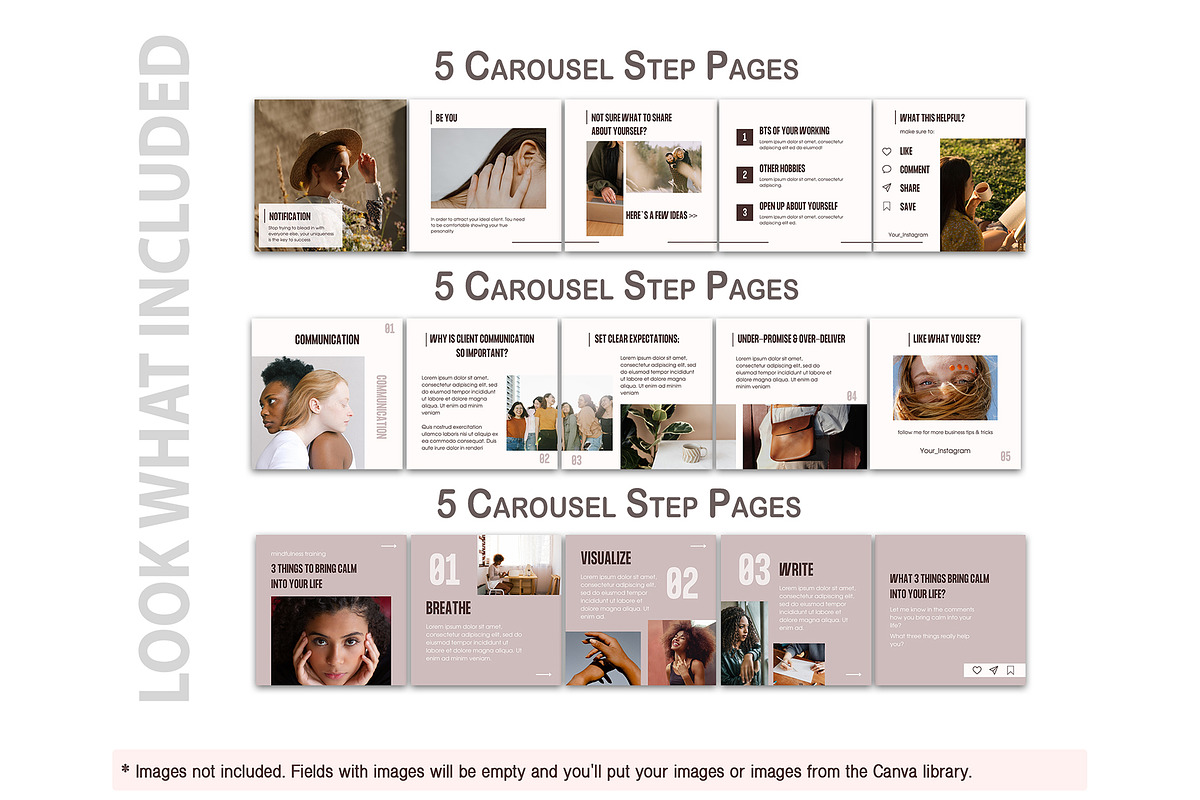 Neutral Social Media Pack Canva
