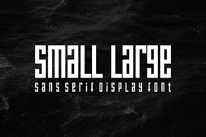 Small Large - Font, a Sans Serif Font by artchiles_design