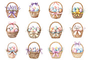 Easter basket Clipart, an Illustration by Design Market (Thumbnail 2 of 4)