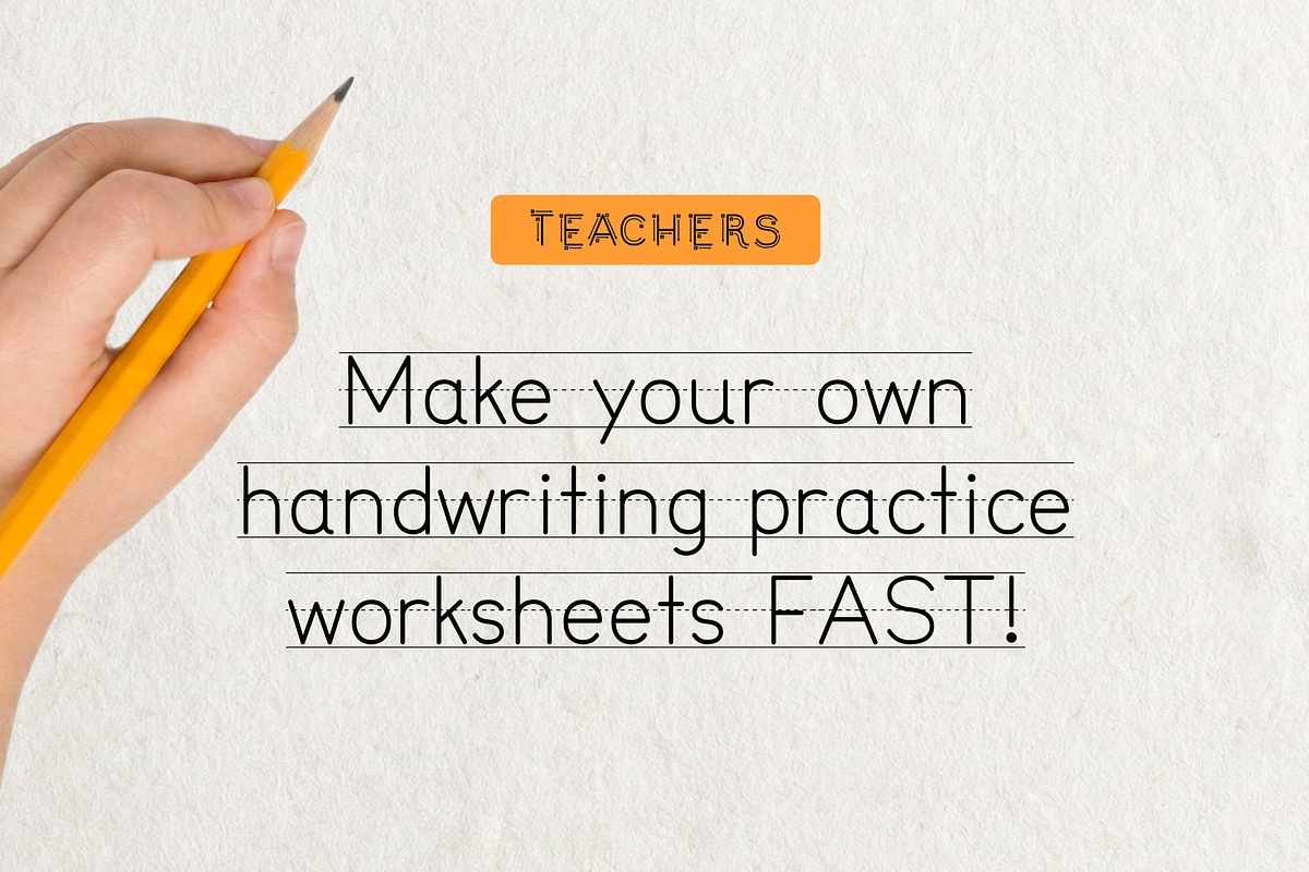 Little Writer - Learn to Write Font, a Handwritten Font by Parker Creative (Photo 3 of 8)