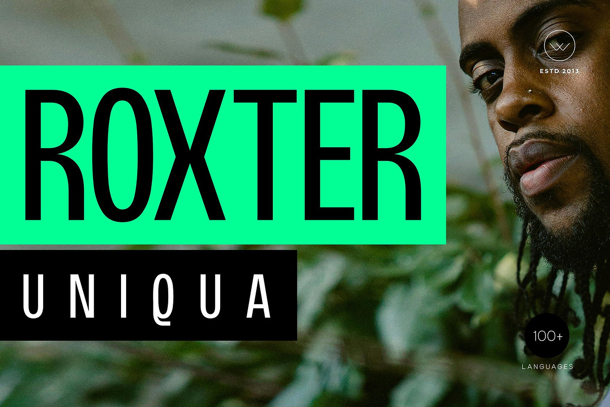 Roxter – Display Sans-Serif Font, a Sans Serif Font by Webhance Studio (Photo 1 of 9)