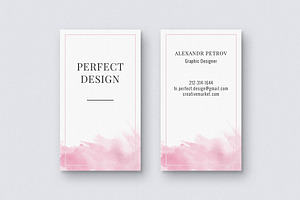 Gentle Watercolor Business Card