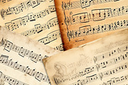 Christmas Music Retro Vintage Sheets, a Background Graphic by Fun Digital (Thumbnail 2 of 6)