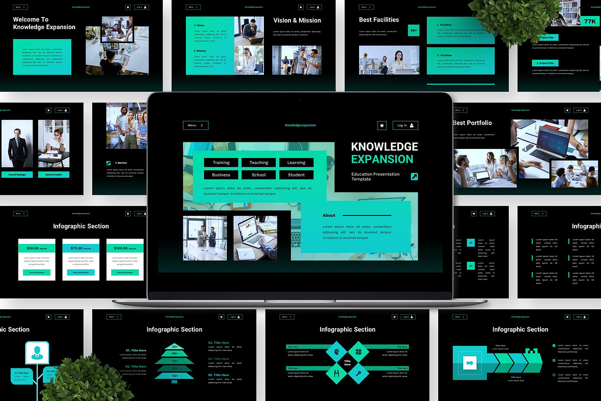 Knowledge Expansion - Education PPT preview 4