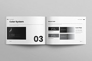 Brand Guideline Template Landscape, a Brochure Template by E-Type (Thumbnail 4 of 8)