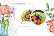 Gardening Clipart PNG Set, an Object Illustration by Mespilia (Thumbnail 3 of 5)