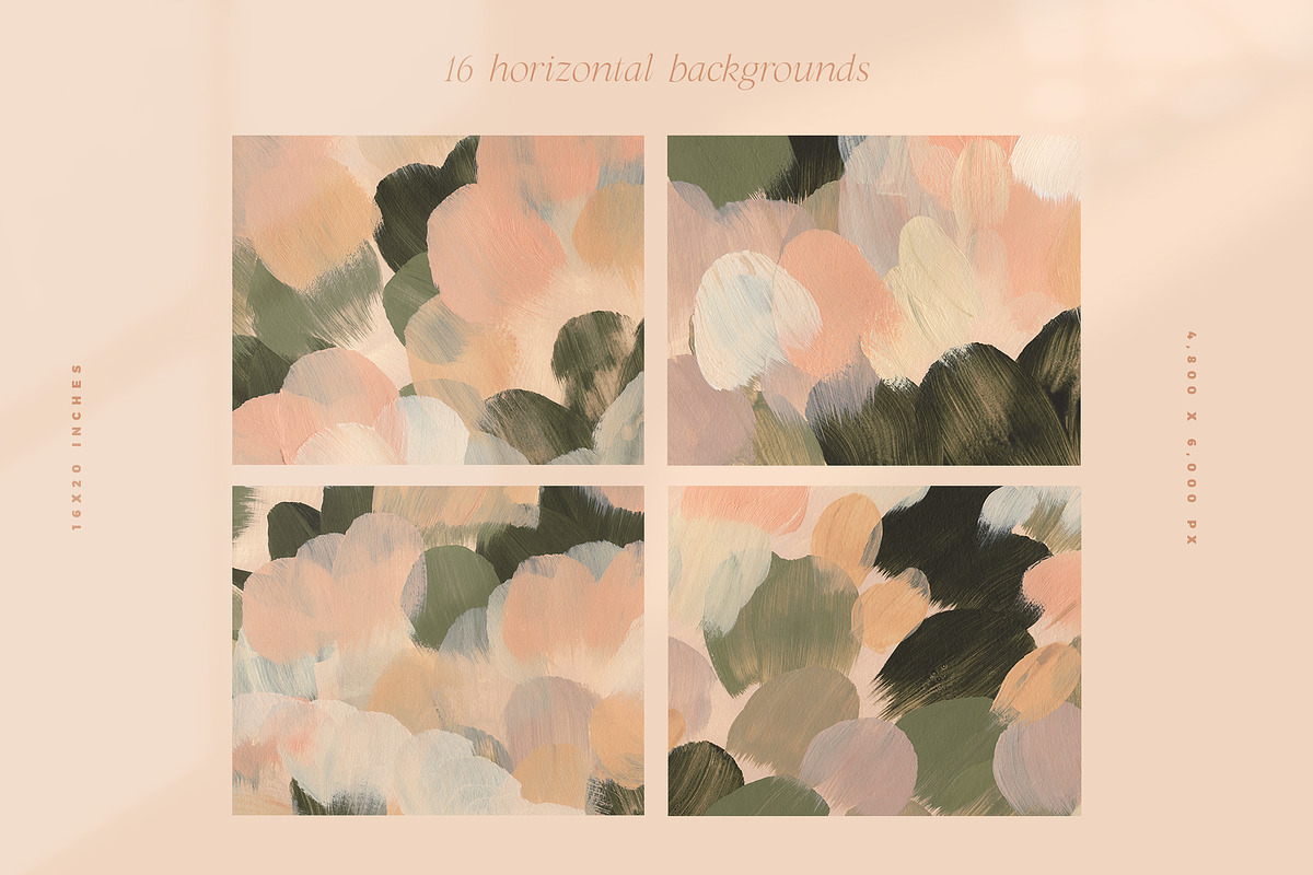 April Painted Abstract Backgrounds, a Texture Graphic by Basia Stryjecka (Photo 14 of 19)