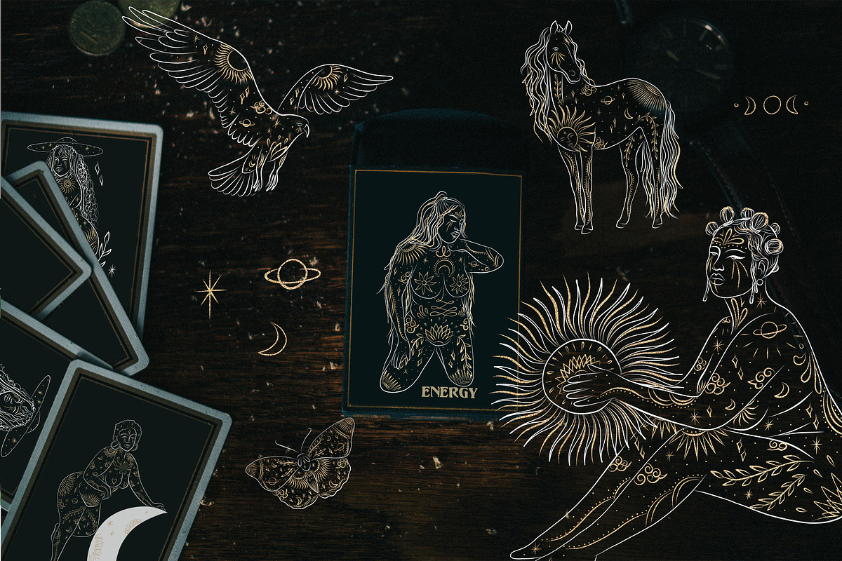Space Goddesses. The birth of energy, an Illustration by Chikovnaya (Photo 10 of 15)