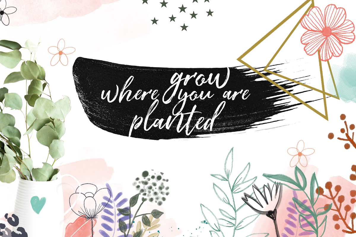Botanica Watercolour Stamp Brushes, a Brush Add-On by OkayAnnie Designs (Photo 4 of 10)