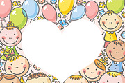 Cartoon kids frames and borders set, a Person Illustration by Bubert Art (Thumbnail 4 of 13)