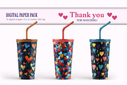 Seamless patterns for Valentines Day, a Texture Illustration by KENO Mascots (Thumbnail 8 of 8)