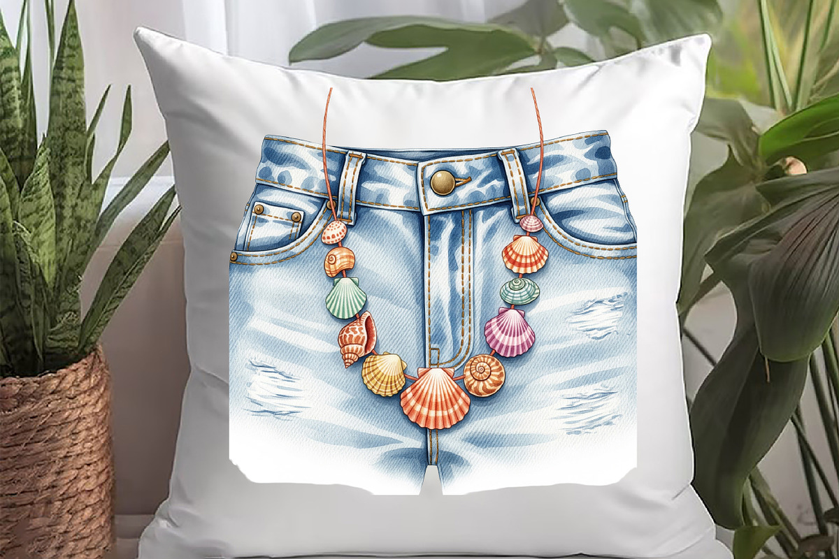 1990 Denim Summer Clipart, an Illustration by Watercolor design (Photo 6 of 6)