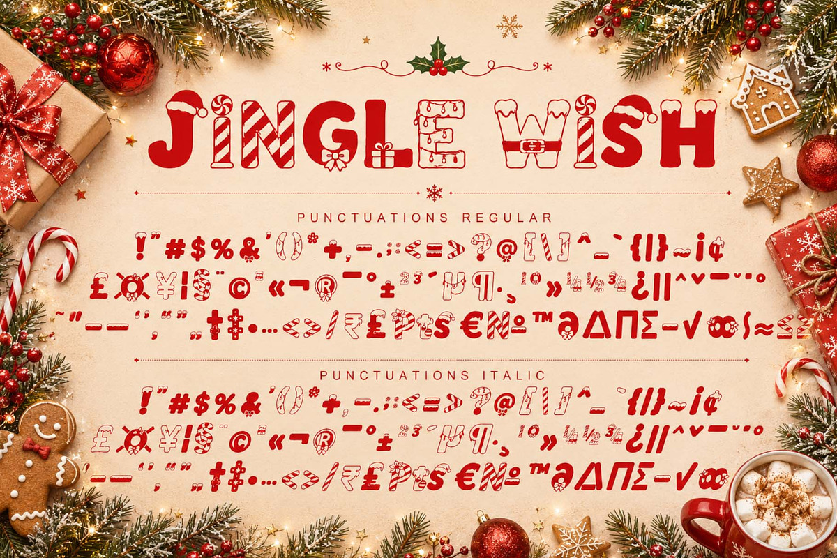 Jingle Wish, a Blackletter Font by Yoga Letter (Photo 9 of 11)